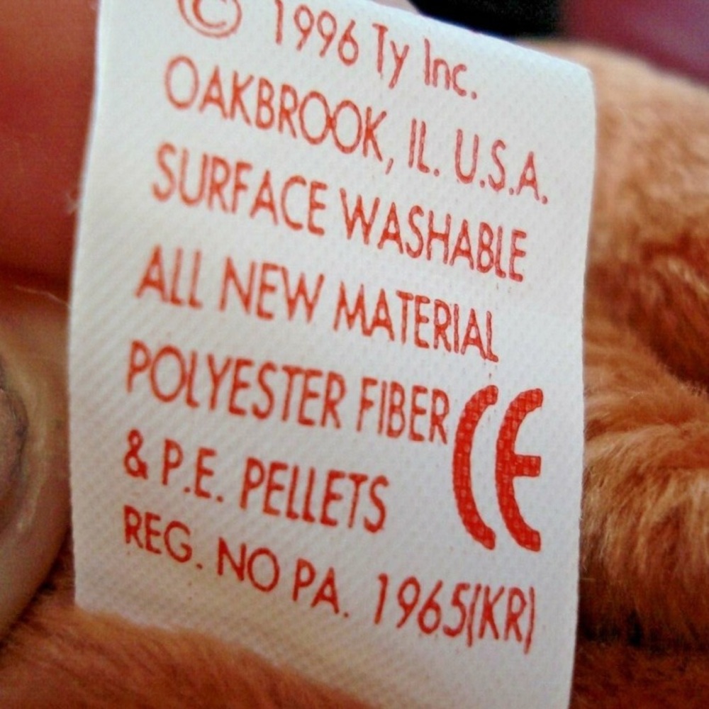 Ty 1996 Chip The Cat Beanie Baby With Tush Tag Error. RARE - Picture 3 of 4